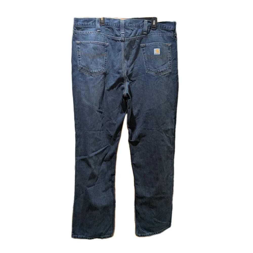 Carhartt Men's Denim Blue‎ Jeans 42 x 32 Relaxed Fit Holter 101483-968 Workwear